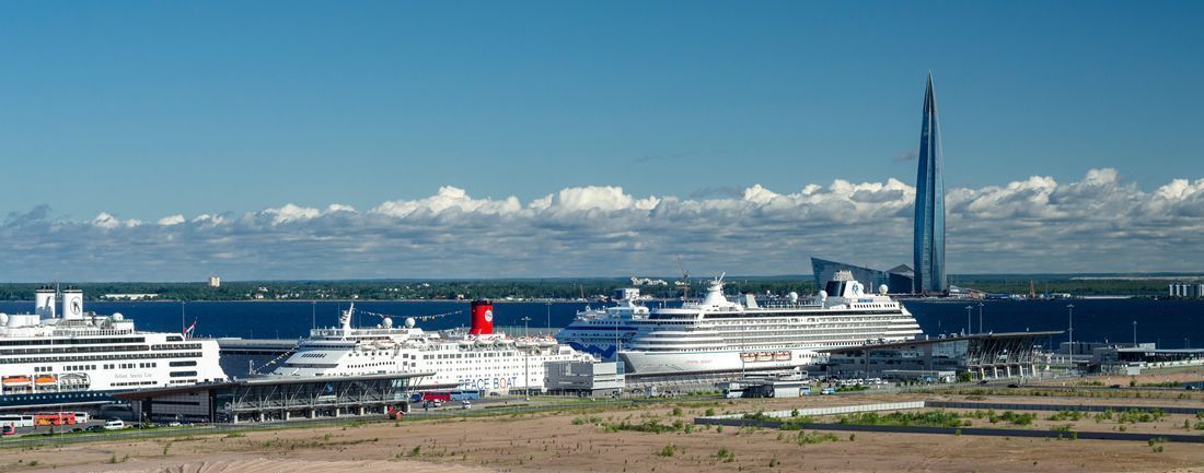 Allgemeine Information über den Hafen „Marine Facade“ von St. Petersburg Russland